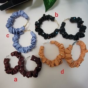 Hoop Earrings with Rhinestone